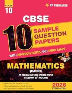 CBSE 10 Sample Question Papers Class 10 Mathematics (Basic) for 2026 Board Exam
