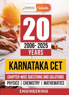 Deeksha Vedantu 20 Years Karnataka CET Book For 2026 Exam | Physics Chemistry Mathematics Set Of 1 | KCET (2006-2025) Chapterwise Questions & Solutions With PYQs
