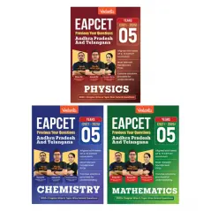 EAPCET 5 Years PYQ Combo Book of Physics Chemistry and Mathematics
