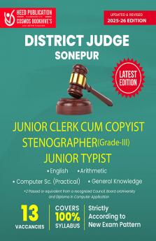 District Judge Sonepur - Junior Clerk cum Copyist Stenographer (Grade III) and Junior Typist