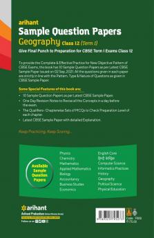 Sample CBSE Geography 12th