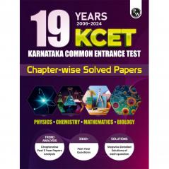 PW 19 Years Karnataka CET Chapterwise Solved Papers (2006 - 2024) | Physics Chemistry Mathematics and Biology | KCET PYQ Book For Engineering Exam 2025 [Paperback] Physics Wallah