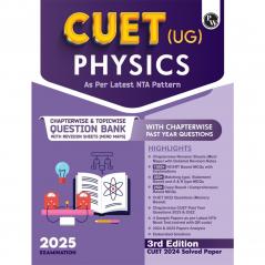 PW CUET (UG) Physics 2025 Chapterwise & Topicwise Question Bank with Past Year Questions (PYQ) and Mock Test