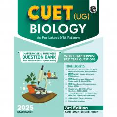 PW CUET (UG) Biology 2025 Chapterwise & Topicwise Question Bank with Past Year Questions (PYQs upto 2024) and Mock Tests l Chapterwise Revision Sheets