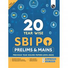 SBI PO 20 Solved Papers (Prelims & Mains)