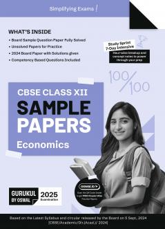 Gurukul by Oswal Economics Sample Papers : CBSE Class 12 for Exam 2025