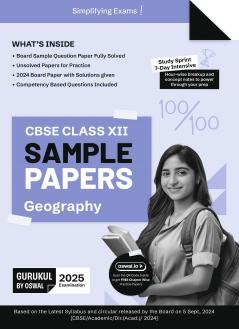 Gurukul by Oswal Geography Sample Papers : CBSE Class 12 for Exam 2025