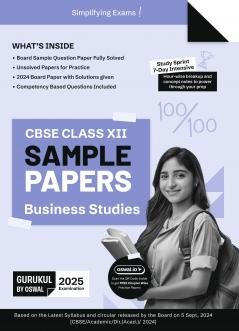 Gurukul by Oswal Business Studies Sample Papers : CBSE Class 12 for Exam 2025