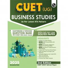 PW CUET (UG) Business Studies 2025 Chapterwise & Topicwise Question Bank with Past Year Questions and Mock Test | Latest 2024 Solved PYQ NCERT Short Notes MCQs