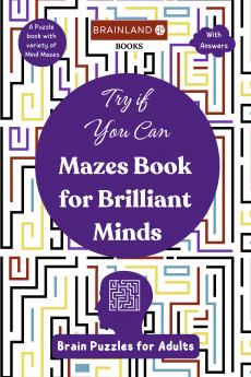 Try If You Can - Mazes Book for Brilliant Minds - Brain Puzzle for Adults