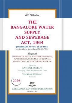 THE BANGALORE WATER SUPPLY AND SEWERAGE ACT 1964 (2026 First Edition)