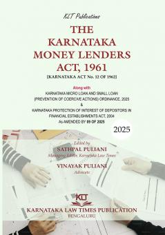 THE KARNATAKA MONEY LENDERS ACT 1961 (2025 First Edition)