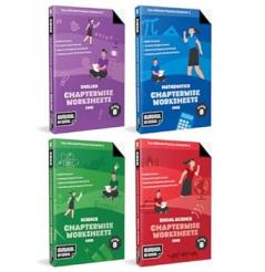 Gurukul by Oswal Chapterwise Worksheets CBSE Class 8 Bundles (Set of 4) : Maths Science Social Science English for Exam 2026