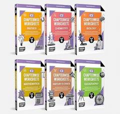 Gurukul by Oswal Chapterwise Worksheets ICSE Class 6 Bundles (Set of 6) : Physics Chemistry Maths Biology History & Civics Geography for Exam 2026