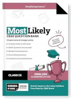 Gurukul By Oswal English Communicative Most Likely Question Bank : CBSE Class 9 for 2026 Exam