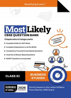 Gurukul by Oswal Business Studies Most Likely CBSE Question Bank : Class 11 Exam 2026