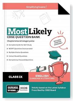 Gurukul By Oswal English (Language & Literature) Most Likely Question Bank : CBSE Class 9 for 2026 Exam