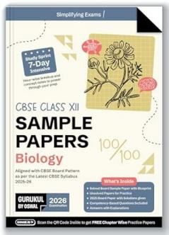 CBSE SAMPLE PAPERS BIOLOGY - XII 2025