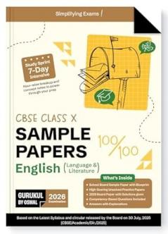 CBSE SAMPLE PAPERS ENGLISH ( LANG. & LIT.) - X 2025