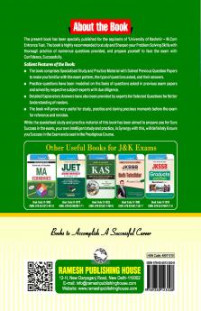 University of Kashmir : M.Com Entrance Test Guide