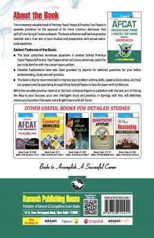 AFCAT (Air Force Common Admission Test): Previous Years' Papers & Practice Test Papers (Solved)
