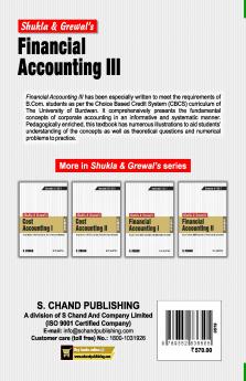 FINANCIAL ACCOUNTING III [CBCS BAWN]