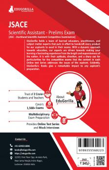 JSACE - Jharkhand Scientific Assistant Competitive Examination 2022 | Jharkhand Jharkhand Staff Selection Commission (JSSC) | 1500+ Solved Questions (10 Full-length Mock Tests + 15 Sectional Tests)