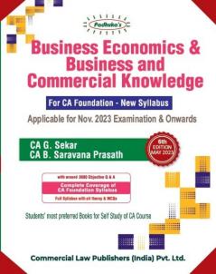 Business Economics & Business and Commercial Knowledge for CA Foundation New Syllabus