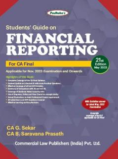 Students Guide on Financial Reporting for CA Final (21th Edition May 2023)