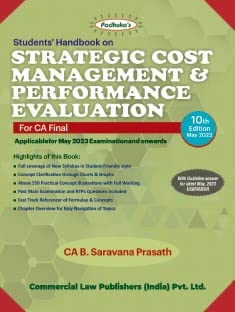 Students Handbook On Strategic Cost Management & Performance Evaluation