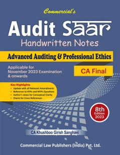 Audit Saar (Advanced Auditing & Professional Ethics) CA Final