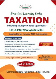 Practical Learning Series Taxation for CA Inter New Syllabus 2023 (for May 2024)