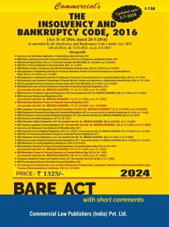 INSOLVENCY AND BANKRUPTCY CODE 2016