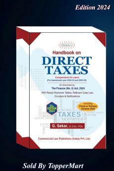 Handbook on DIRECT TAXES As Amended by The Finance (No.2) Act 2024