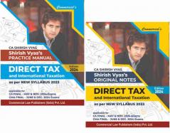 Original Notes & Practical Manual Direct Tax & International Taxation (Set of 2 Books)