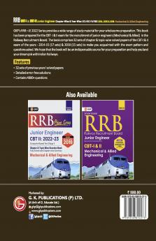 RRB 2022-23 - Junior Engineer CBT I & II : Mechanical & Allied Engineering - Chapter-wise & Year-wise Solved Papers (2014 2015 & 2019) - 32 Sets by GKP