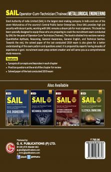 SAIL 2022 : Operator cum Technician (Trainee) - Metallurgical Engineering by GKP