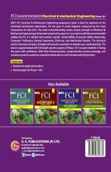 FCI 2022 : Junior Engineer Phase I & II - Electrical and Mechanical Engineering by GKP