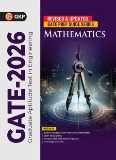 GKP GATE 2026 : Mathematics - Guide| Solved Papers 2016-2025| 2500+ MCQs for Practice