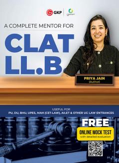 GKP CLAT & AILET 2026 : Guide (LLB) by Priya Jain|Also useful for SLAT Christ University PU DU BHU IPU UPES MAH(CET-LAW) & Other UG/PG LAW Entrance Exams