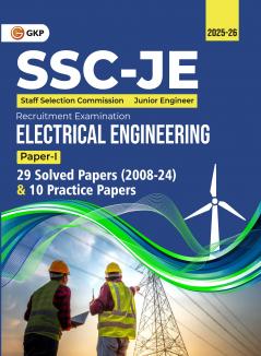 GKP SSC JE 2025 : Junior Engineer - Paper I - Electrical Engineering - 29 Solved Papers & 10 Practice Sets