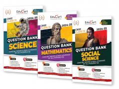 Educart CBSE Class 10 Question Bank Science Mathematics & Social Science 2024-25 Bundle (Set of 3 Books) For 2025 Board Exams (As per latest CBSE Syllabus 23 Mar 2024)