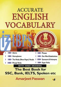 Accurate English Vocabulary: The Best Book For SSC Bank IELTS Spoken etc