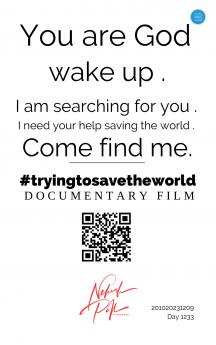 #Tryingtosavetheworld