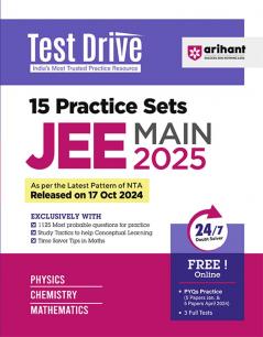 JEE Main 2025 Test Drive 15 Practice Sets | By Rahul KumarPooja Yadav & Anurag Choudhary