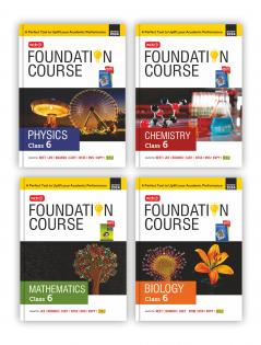 MTG Foundation Course Class 6 Physics Chemistry Mathematics & Biology Book (Set of 4) For IIT JEE NEET NSO Olympiad NTSE NVS KVPY & Boards Exam | Based on NCERT Latest Pattern 2024-25