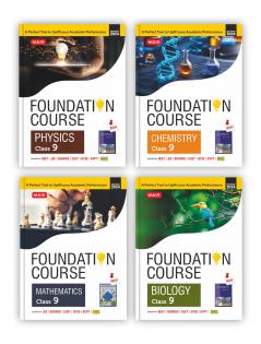 MTG Foundation Course Class 9 Physics Chemistry Mathematics & Biology Book (Set of 4) For IIT JEE NEET NSO Olympiad NTSE NVS KVPY & Boards Exam | Based on NCERT Latest Pattern 2024-25