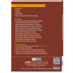 MHT-CET 2023 Topic wise Test Papers with Solutions by ALLEN | Physics Chemistry & Mathematics