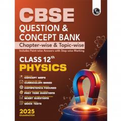 PW CBSE Question & Concept Bank (QCB) Class 12 Physics 2024 - 2025 Chapter-wise and Topic-wise Solved Questions