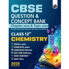 PW CBSE Question & Concept Bank (QCB) Class 12 Chemistry 2024 - 2025 Chapter-wise and Topic-wise Solved Questions